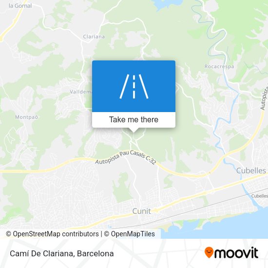 Camí De Clariana map