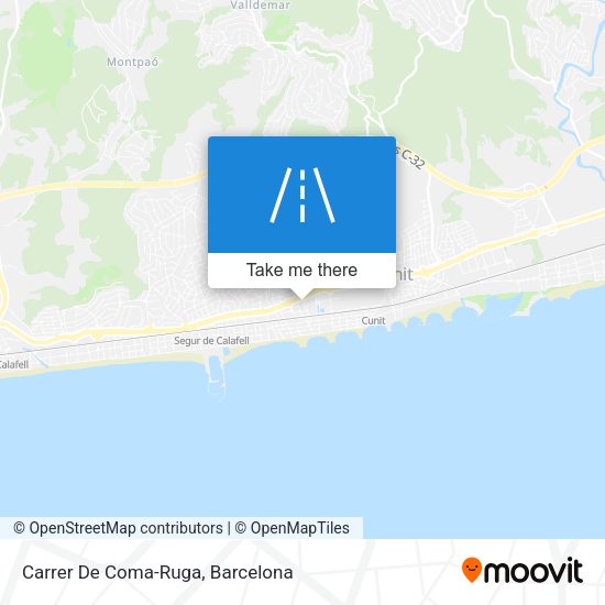 Carrer De Coma-Ruga map