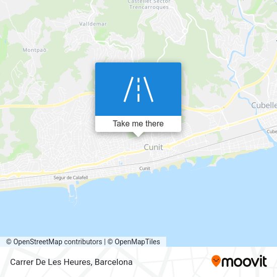 Carrer De Les Heures map