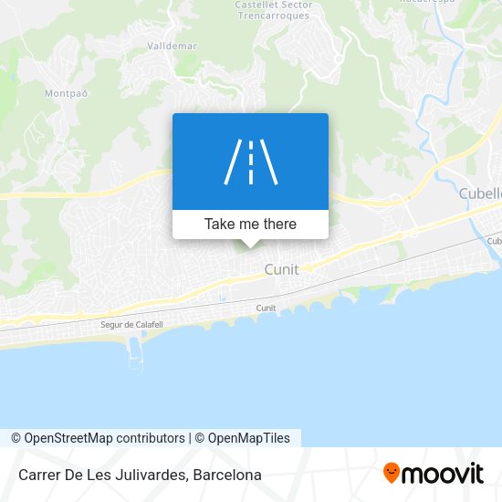 Carrer De Les Julivardes map