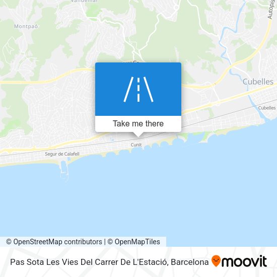 Pas Sota Les Vies Del Carrer De L'Estació map