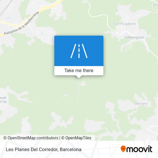 Les Planes Del Corredor map