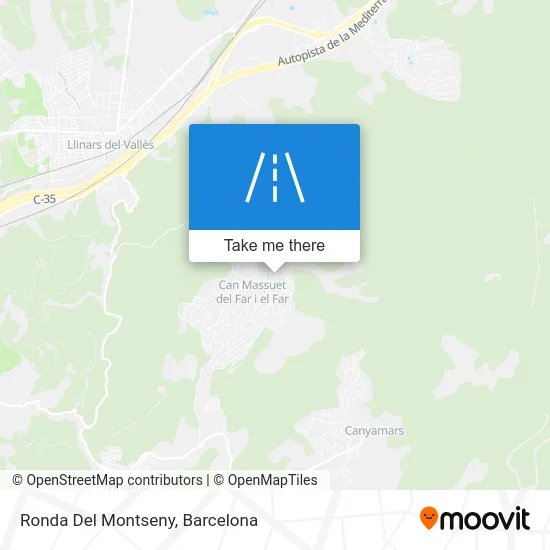 Ronda Del Montseny map