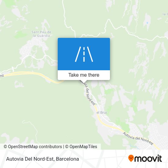 Autovia Del Nord-Est map