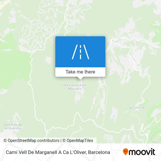 Camí Vell De Marganell A Ca L'Oliver map