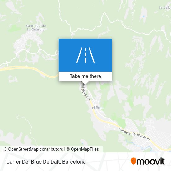 Carrer Del Bruc De Dalt map