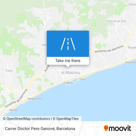 Carrer Doctor Pere Genové map
