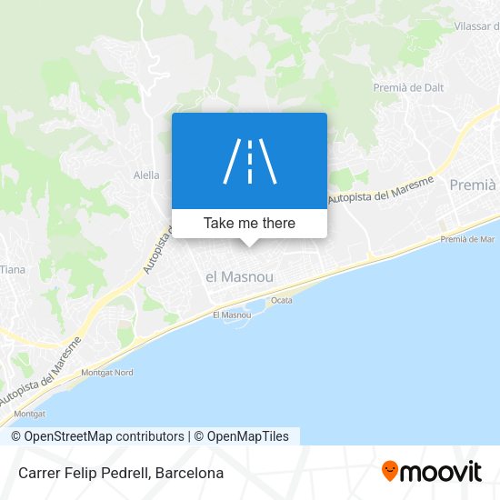 Carrer Felip Pedrell map