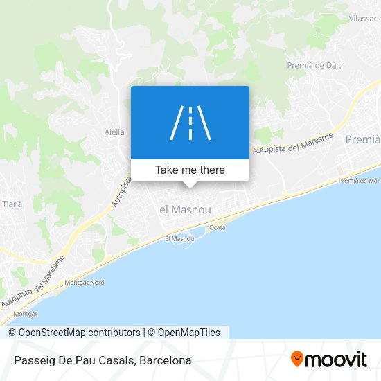 Passeig De Pau Casals map
