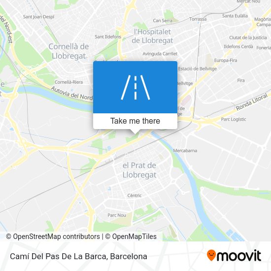 Camí Del Pas De La Barca map