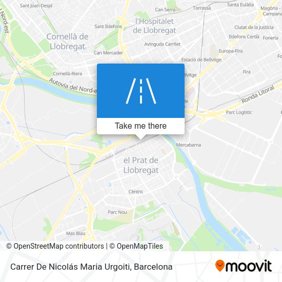 Carrer De Nicolás Maria Urgoiti map