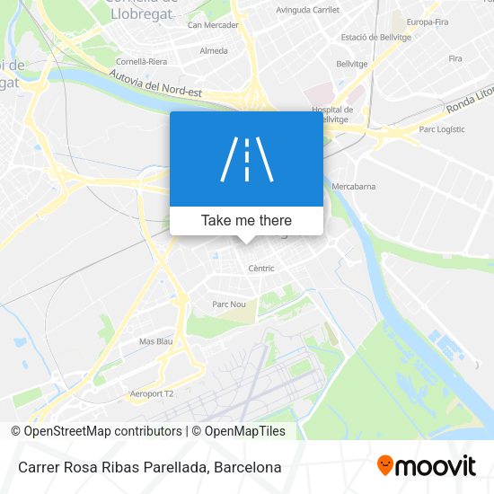 Carrer Rosa Ribas Parellada map