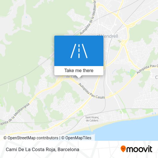 Camí De La Costa Roja map