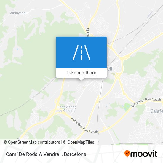 Camí De Roda A Vendrell map