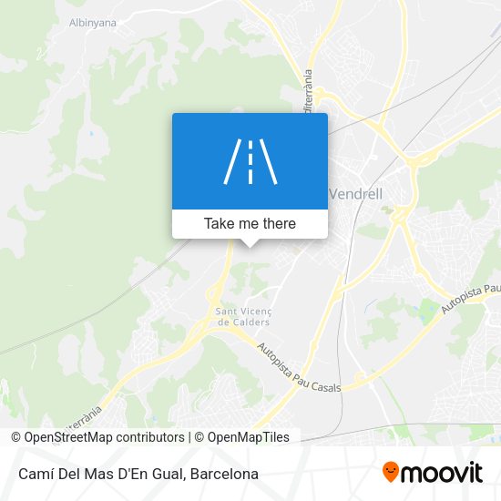 Camí Del Mas D'En Gual map
