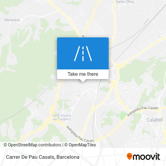 Carrer De Pau Casals map