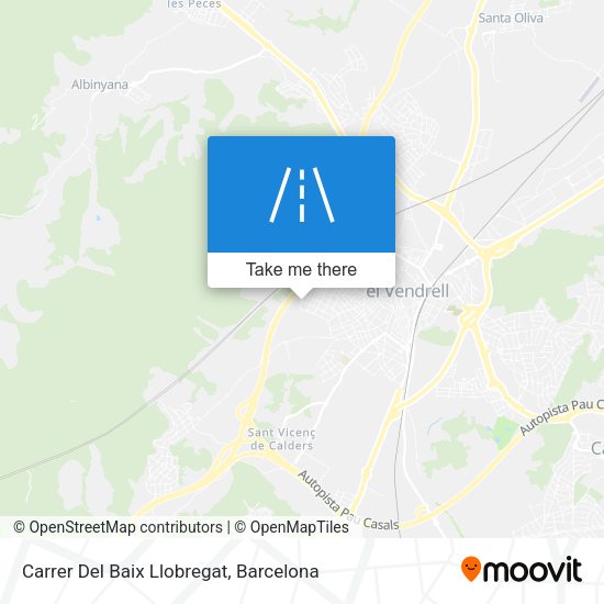 Carrer Del Baix Llobregat map