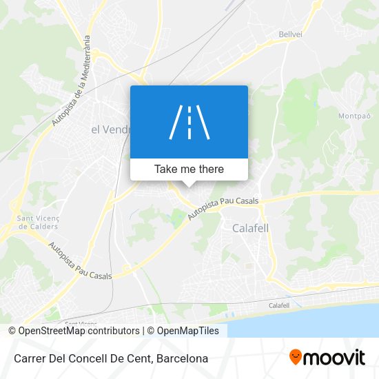 Carrer Del Concell De Cent map