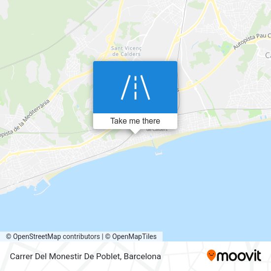 Carrer Del Monestir De Poblet map