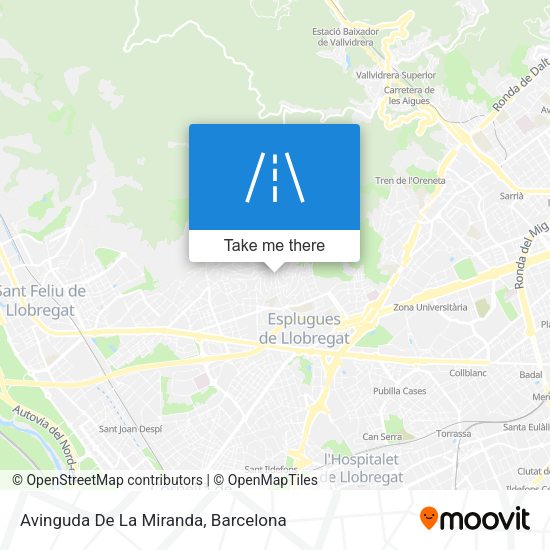 Avinguda De La Miranda map