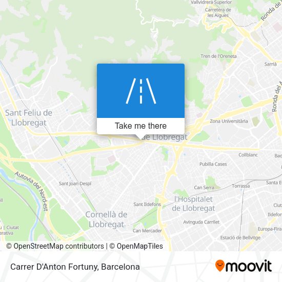 Carrer D'Anton Fortuny map