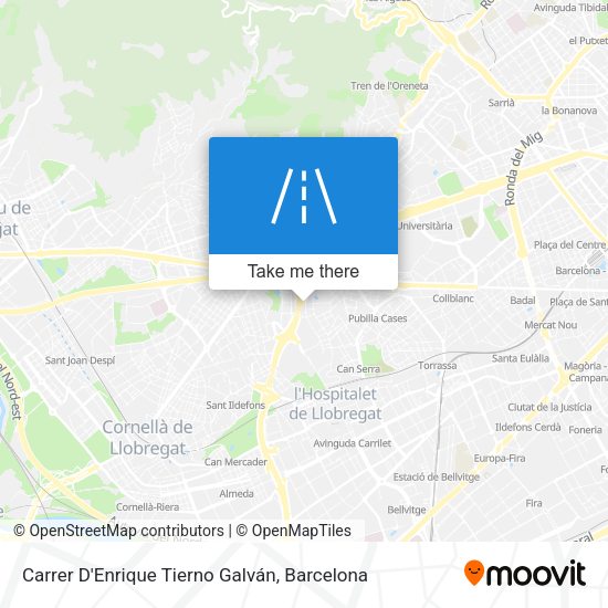 Carrer D'Enrique Tierno Galván map