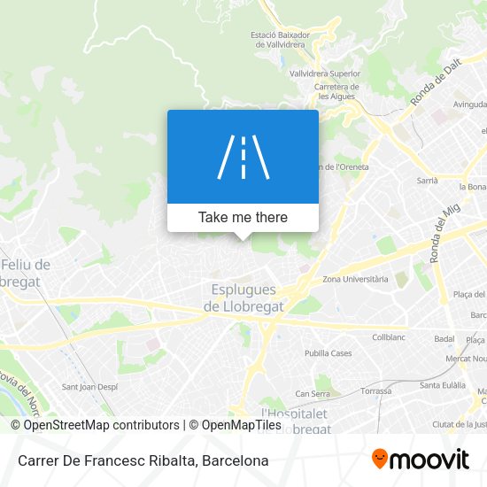 Carrer De Francesc Ribalta map
