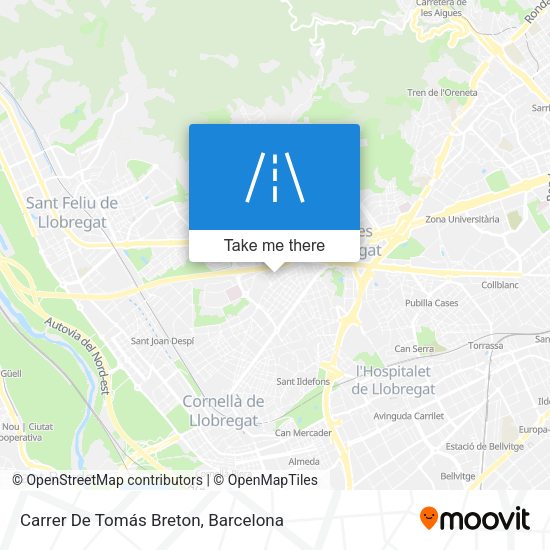 Carrer De Tomás Breton map