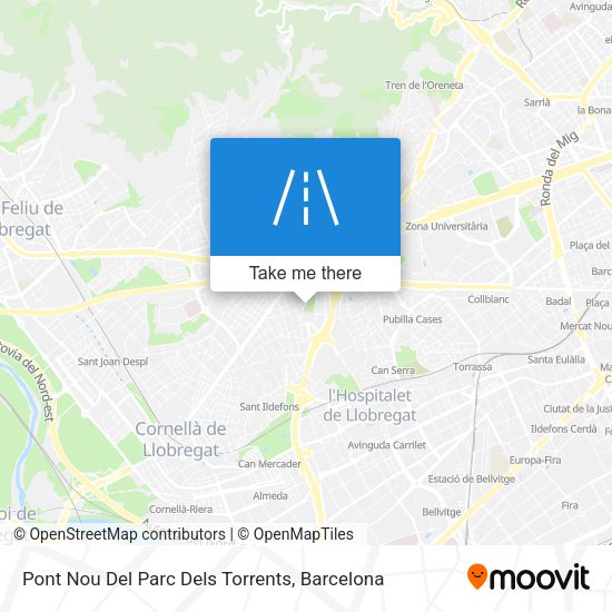 Pont Nou Del Parc Dels Torrents map