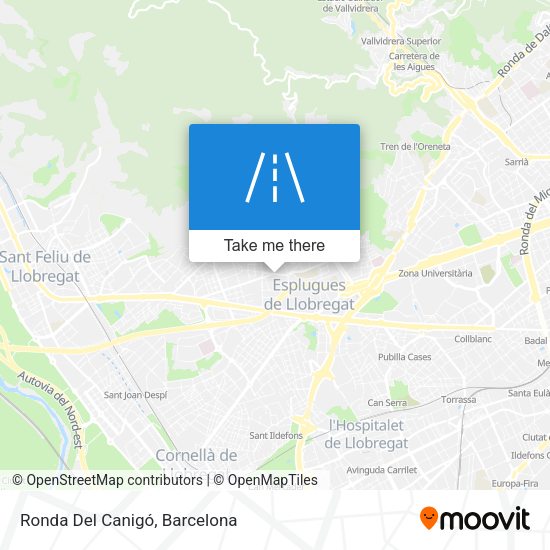 Ronda Del Canigó map