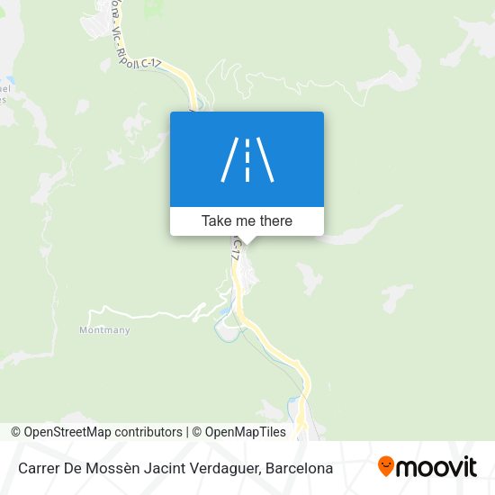 Carrer De Mossèn Jacint Verdaguer map