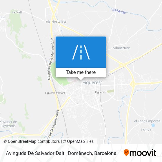 Avinguda De Salvador Dalí I Domènech map