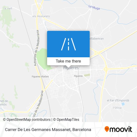 Carrer De Les Germanes Massanet map