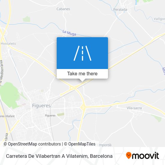 Carretera De Vilabertran A Vilatenim map