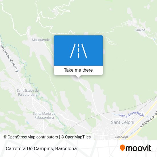 Carretera De Campins map