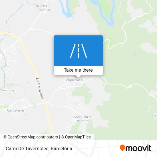 Camí De Tavèrnoles map