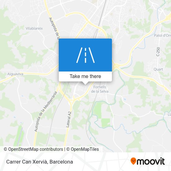 Carrer Can Xervià map
