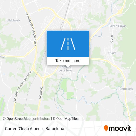 Carrer D'Isac Albéniz map