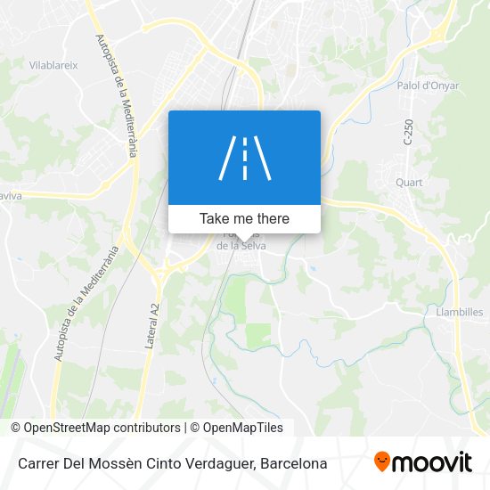 Carrer Del Mossèn Cinto Verdaguer map