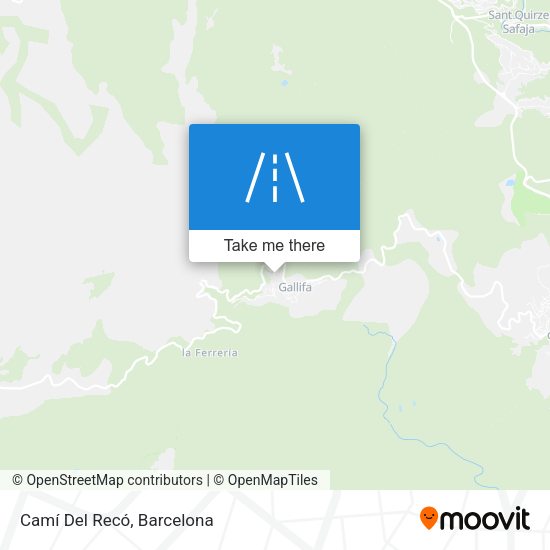Camí Del Recó map