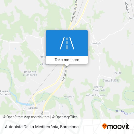 Autopista De La Mediterrània map