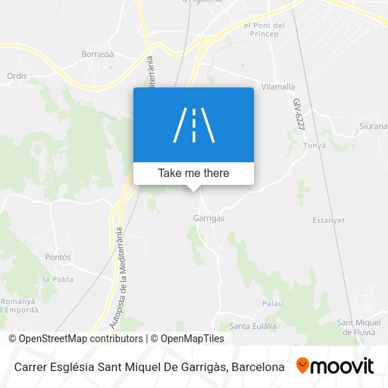 Carrer Església Sant Miquel De Garrigàs map