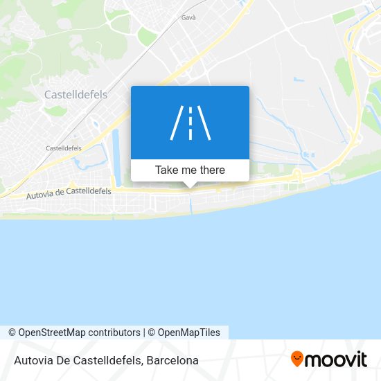 Autovia De Castelldefels map