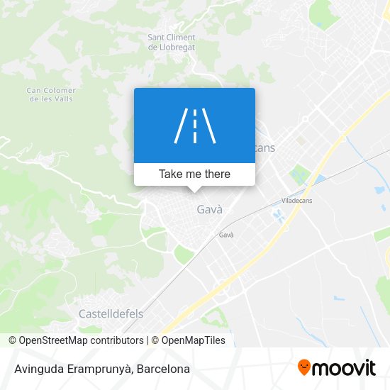 Avinguda Eramprunyà map