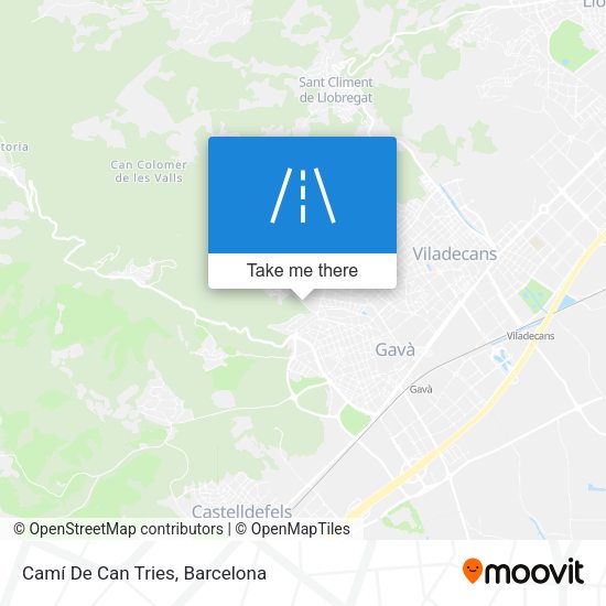 Camí De Can Tries map