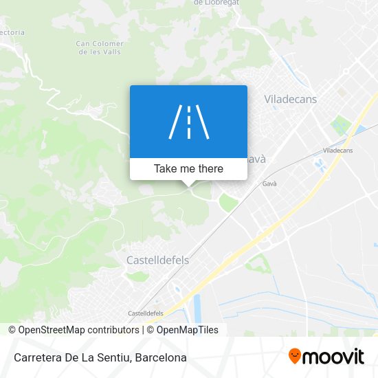 Carretera De La Sentiu map