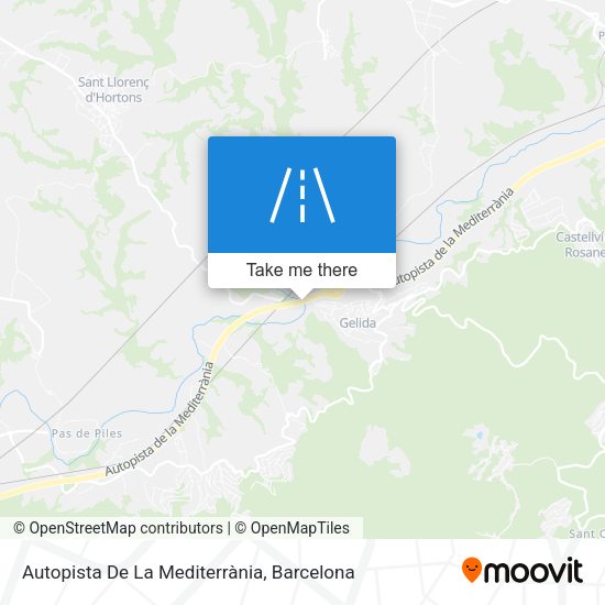 Autopista De La Mediterrània map