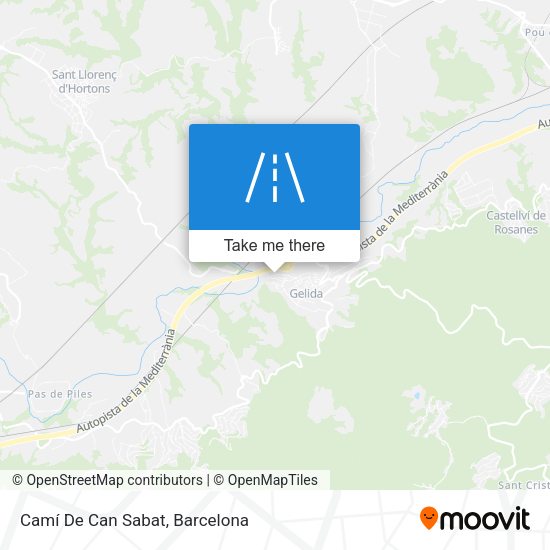 Camí De Can Sabat map