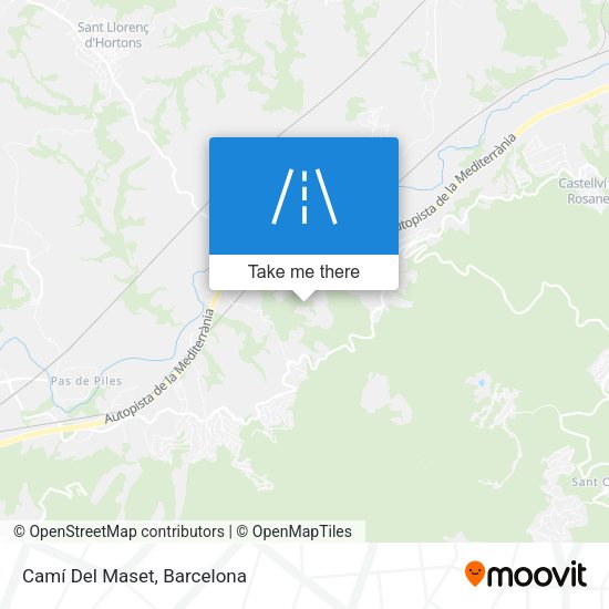Camí Del Maset map