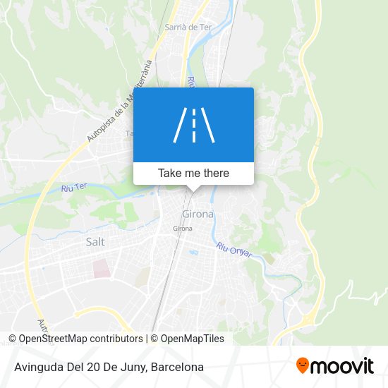 Avinguda Del 20 De Juny map